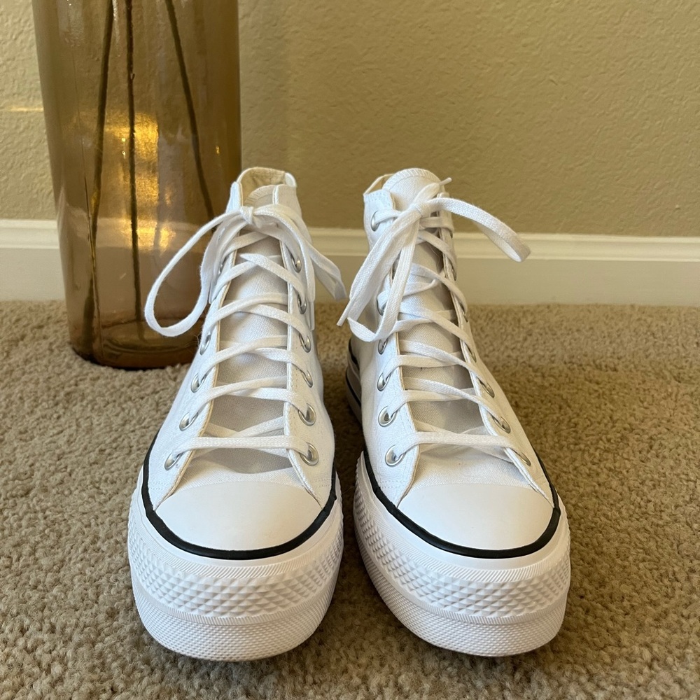 converse high-top platform sneaker